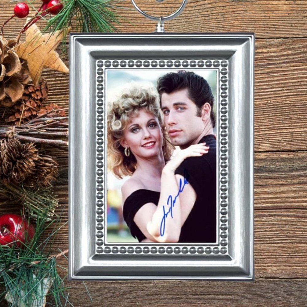 Grease Movie John Travolta‎ & Olivia Newton John Christmas Tree Ornament